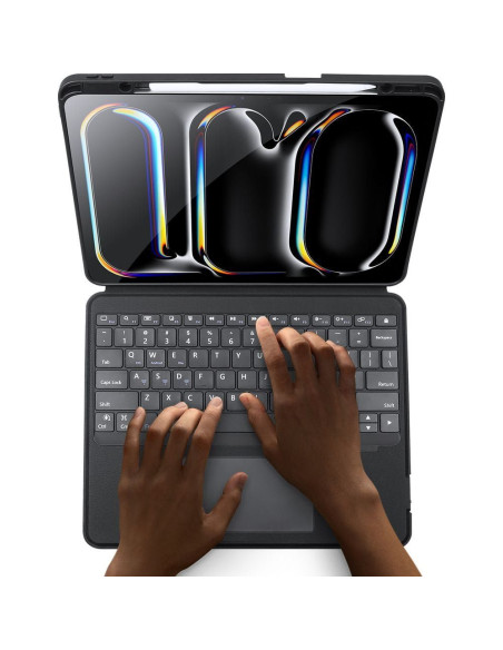 DUX DUCIS DK Case pliante avec clavier sans fil pour iPad Pro 13 (2024) noir