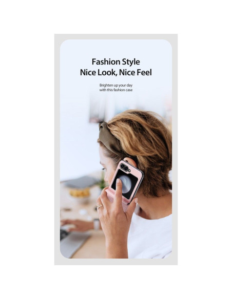 DUX DUCIS BRIL Coque pour SAMSUNG Z Flip6 5G rose