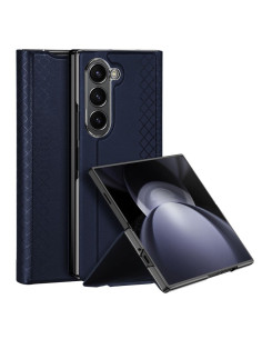 DUX DUCIS Bril - Case en cuir pour Samsung Galaxy Z Fold6 5G bleu