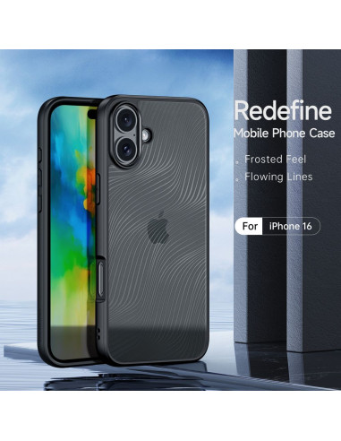 DUX DUCIS Aimo Mag - Case blindée compatible avec MagSafe pour Apple iPhone 16 noir