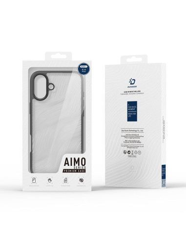 DUX DUCIS Aimo Mag - Case blindée compatible avec MagSafe pour Apple iPhone 16 Plus noir