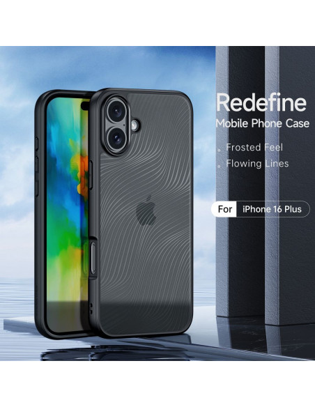 DUX DUCIS Aimo Mag - Case blindée compatible avec MagSafe pour Apple iPhone 16 Plus noir