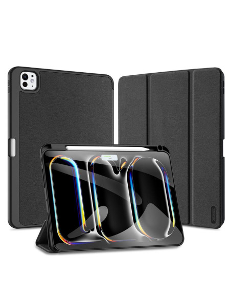 DUX DUCIS DOMO Case pliante avec porte-stylet pour iPad Pro 11 (2024) noir