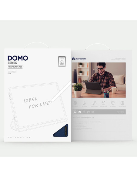DUX DUCIS DOMO Case pliante avec porte-stylet pour iPad Pro 11 (2024) noir