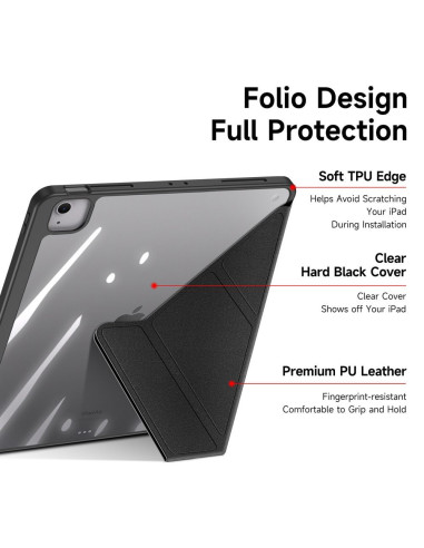 DUX DUCIS Magi - Case intelligente avec porte-stylet pour iPad Air 13 (2024) noir