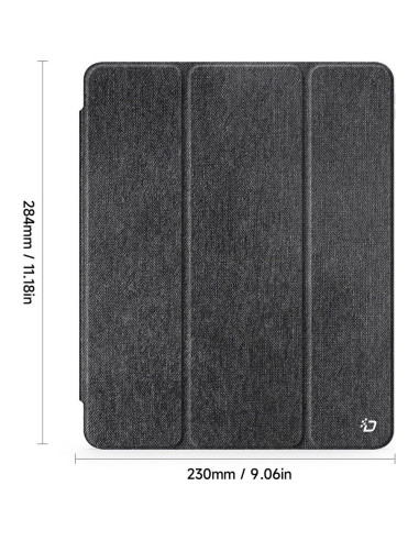 DUX DUCIS UNID Case pliante avec porte-stylet pour iPad Pro 13 (2024) noir