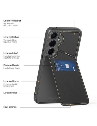 DUX DUCIS RAFI II Coque MAG avec support compatible avec MagSafe pour SAMSUNG A55 noir
