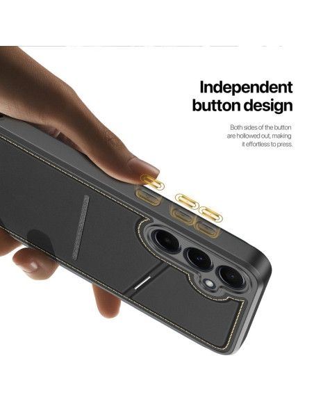 DUX DUCIS RAFI II Coque MAG avec support compatible avec MagSafe pour SAMSUNG A55 noir