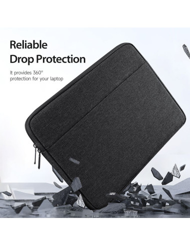 DUX DUCIS LBDB - Coque pour ordinateur portable 13-13.9" Étui horizontal - Noir