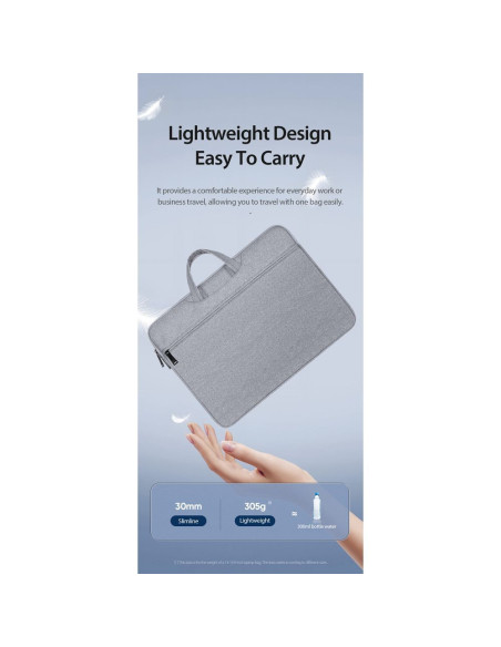 DUX DUCIS LBTC - Sacoche pour ordinateur portable 13-13.9" Horizontal Handbag - gris clair