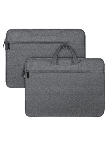 DUX DUCIS LBTC - Sacoche horizontale pour ordinateur portable 14-15,4" - gris foncé