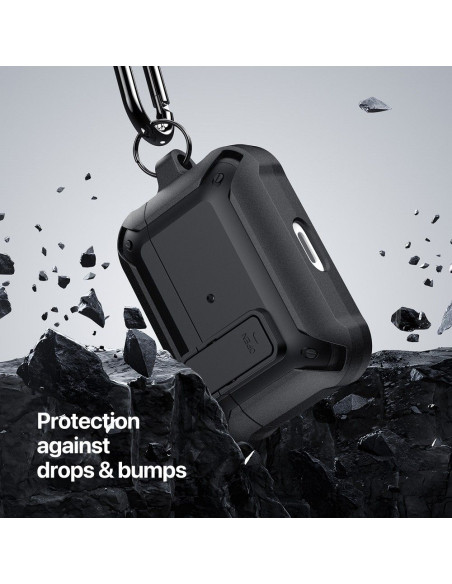 DUX DUCIS PECO - Coque de protection blindée pour AirPods Pro 2 noir
