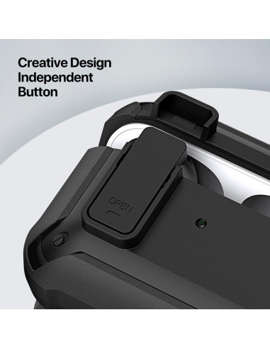 DUX DUCIS PECO - Coque de protection blindée pour AirPods Pro 2 noir