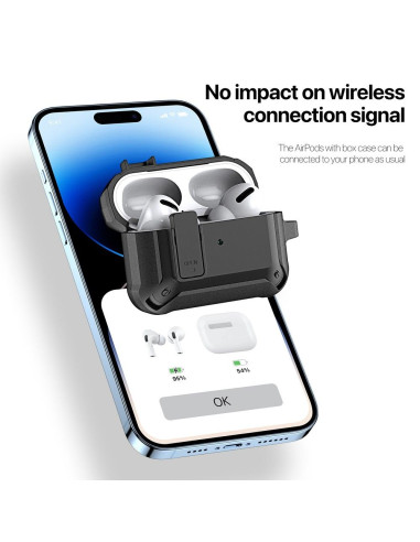 DUX DUCIS PECO - Coque de protection blindée pour AirPods Pro 2 noir
