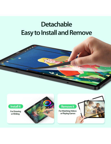 DUX DUCIS Naad - Protection LCD texturée en papier pour Samsung Tab S9 Plus/S8 Plus/S7FE/S7 Plus