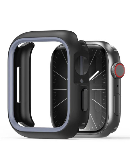 DUX DUCIS BAMO Coque pour Apple Watch 7 / 8 / 9 41 mm noir gris