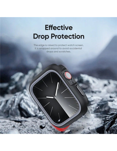 DUX DUCIS BAMO Coque pour Apple Watch 7 / 8 / 9 41 mm noir gris