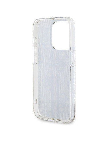 Véritable GUESS Case GUHCP15MH4PSEGW pour iPhone 15 Pro (4G Gold Stripe / Brown)