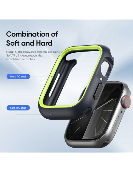 DUX DUCIS BAMO Coque pour Apple Watch 7 / 8 / 9 45 mm noir et vert
