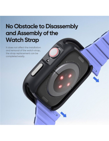 DUX DUCIS BAMO Coque pour Apple Watch 7 / 8 / 9 45 mm noir et vert