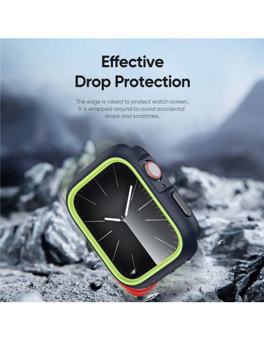 DUX DUCIS BAMO Coque pour Apple Watch 7 / 8 / 9 45 mm noir et vert