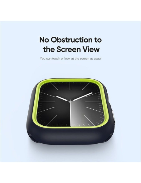 DUX DUCIS BAMO Coque pour Apple Watch 7 / 8 / 9 45 mm noir et vert