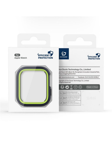 DUX DUCIS BAMO Coque pour Apple Watch 7 / 8 / 9 45 mm noir et vert
