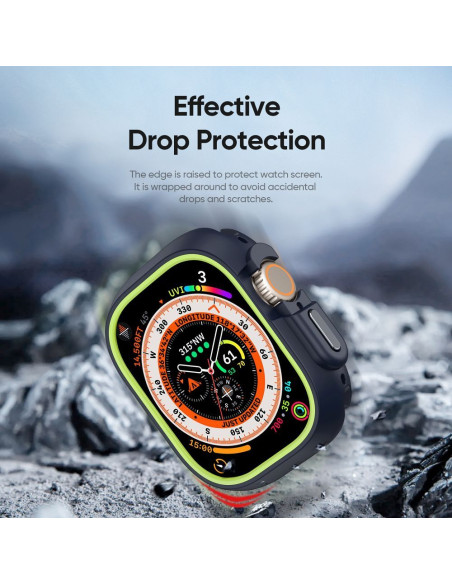 DUX DUCIS BAMO Coque pour Apple Watch Ultra / Ultra 2 49 mm noir et vert