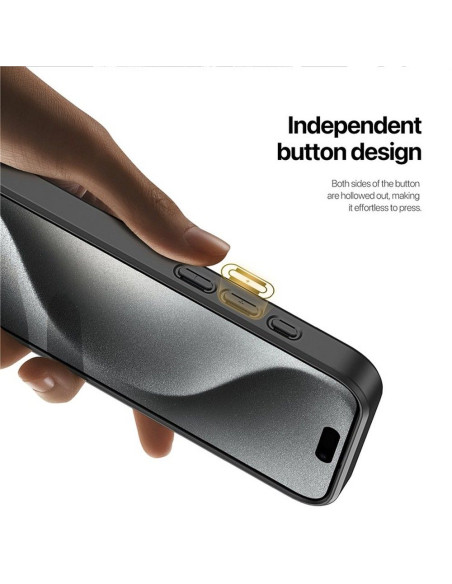 DUX DUCIS Clin - Coque arrière convertible compatible MagSafe pour iPhone 15 Pro Max