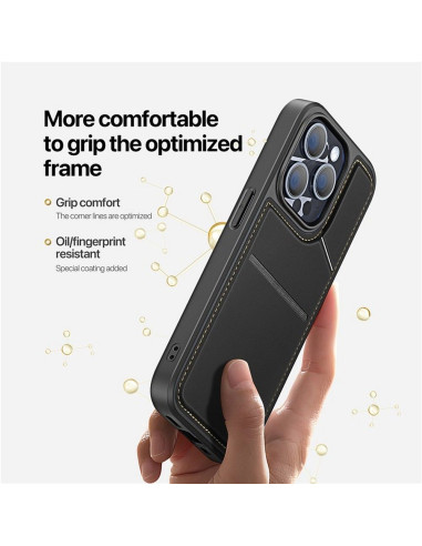 DUX DUCIS Clin - Coque arrière convertible compatible MagSafe pour iPhone 15 Pro Max