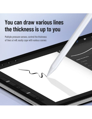 DUX DUCIS Stylus - Stylet pour iPad avec chargement sans fil et écran blanc