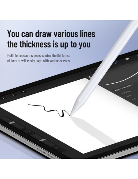 DUX DUCIS Stylus - Stylet pour iPad avec chargement sans fil et écran blanc