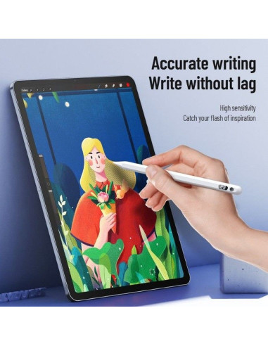 DUX DUCIS Stylus - Stylet pour iPad avec chargement sans fil et écran blanc