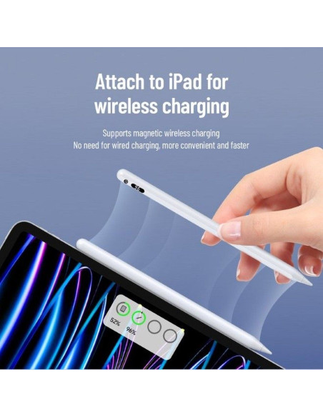 DUX DUCIS Stylus - Stylet pour iPad avec chargement sans fil et écran blanc