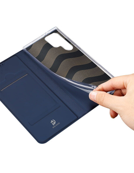 DUX DUCIS Skin Pro - Coque à rabat pour Samsung Galaxy S24 bleu