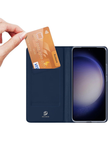 DUX DUCIS Skin Pro - Coque à rabat pour Samsung Galaxy S24 Plus bleu