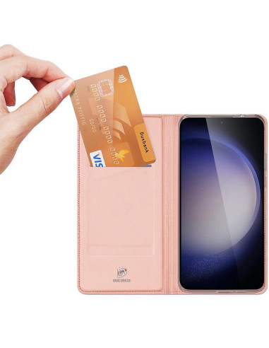 DUX DUCIS Skin Pro - Coque à rabat pour Samsung Galaxy S24 Plus rose
