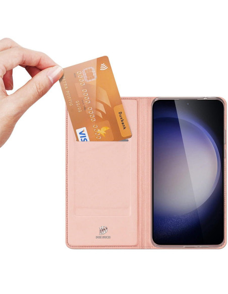 DUX DUCIS Skin Pro - Coque à rabat pour Samsung Galaxy S24 Plus rose