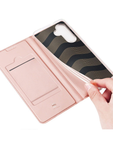 DUX DUCIS Skin Pro - Coque à rabat pour Samsung Galaxy S24 Plus rose