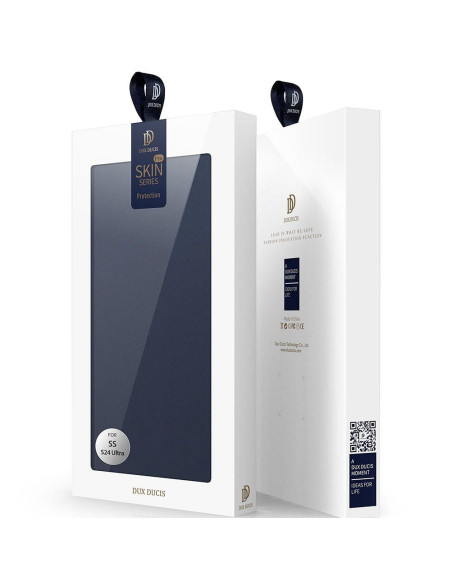 DUX DUCIS Skin Pro - Coque à rabat pour Samsung Galaxy S24 Ultra bleu