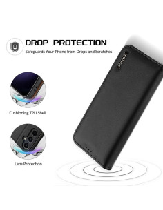 DUX DUCIS Hivo - Case en cuir pour Samsung Galaxy S24 Plus noir 2
