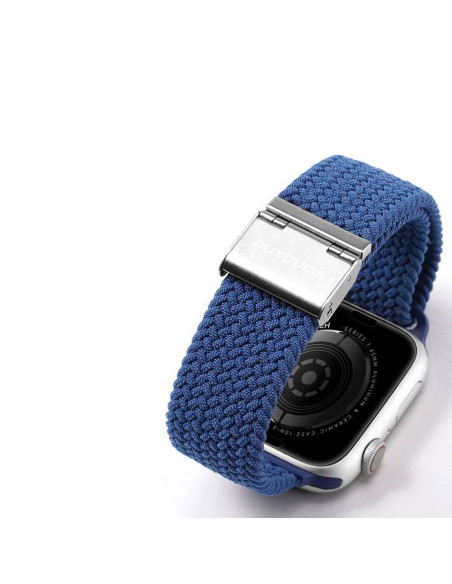 DUX DUCIS Mixture Pro - bracelet tressé pour Apple Watch 42/44/45/49mm bleu
