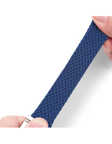 DUX DUCIS Mixture Pro - bracelet tressé pour Apple Watch 42/44/45/49mm bleu