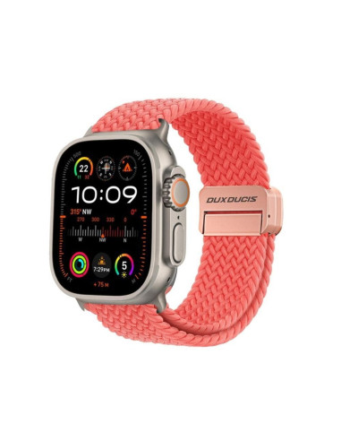 DUX DUCIS MIXTURE PRO Bracelet tressé pour Apple Watch 42 / 44 / 45 / 49 mm goyave