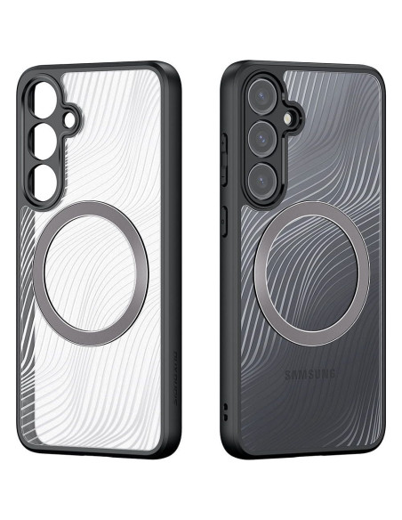 DUX DUCIS Aimo Mag - Case blindée compatible MagSafe pour Samsung Galaxy S24 noir