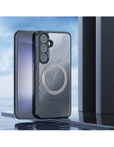 DUX DUCIS Aimo Mag - Case blindée compatible MagSafe pour Samsung Galaxy S24 Plus noir