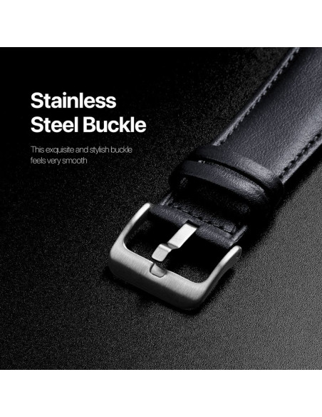 DUX DUCIS YS - Bracelet en cuir pour Apple Watch 38/40/41mm bleu