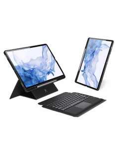 DUX DUCIS DK - Case pliante avec clavier sans fil pour Samsung Tab S8 Plus (X800/X806)/S7FE(T730/T736B)/S7 Plus (T970/T976B) noi 2