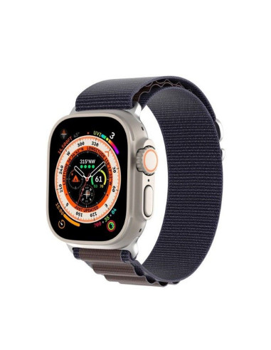 DUX DUCIS GS - Bracelet en nylon pour Apple Watch 42/44/45/49mm indigo
