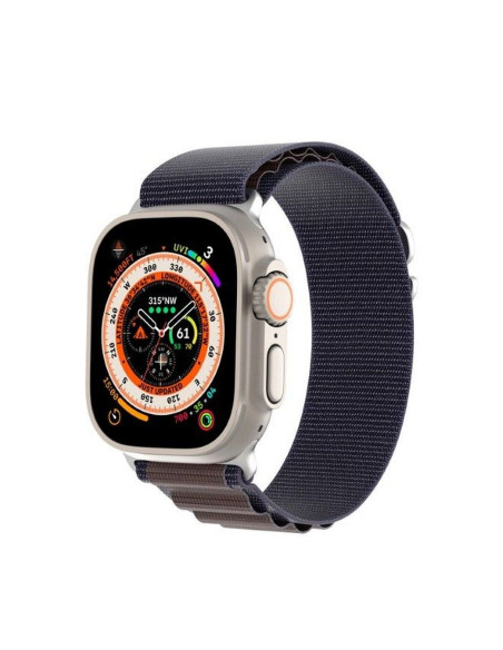 DUX DUCIS GS - Bracelet en nylon pour Apple Watch 42/44/45/49mm indigo